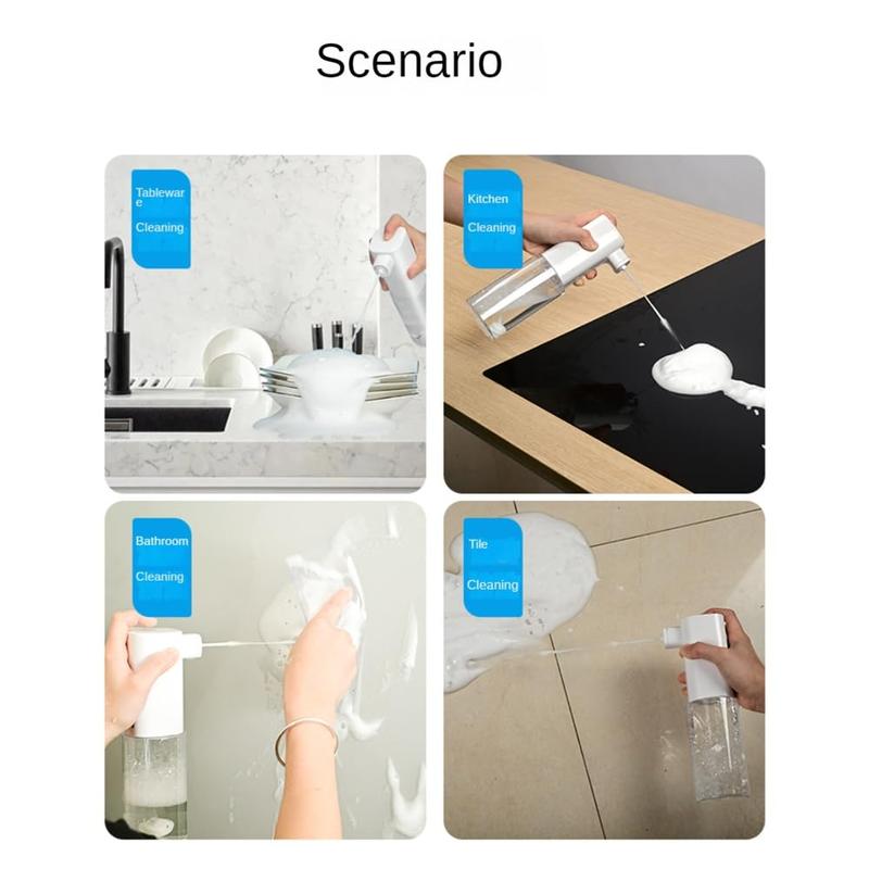 Product Introduction of Automatic Foam Soap Dispenser, USB Rechargeable Touchless Soap Dispenser, Household Cleaning Equipment for Hair Styling, Pet, Plant, Cleaning, Spray & Skin Care 2