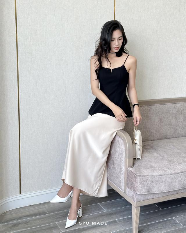Áo Hai Dây Kèm Nơ Xinh Gyo Made May 2 Lớp Nữ Tính Nhẹ Nhàng Quyến Rũ (Có Mút Ngực) - GA044B 3