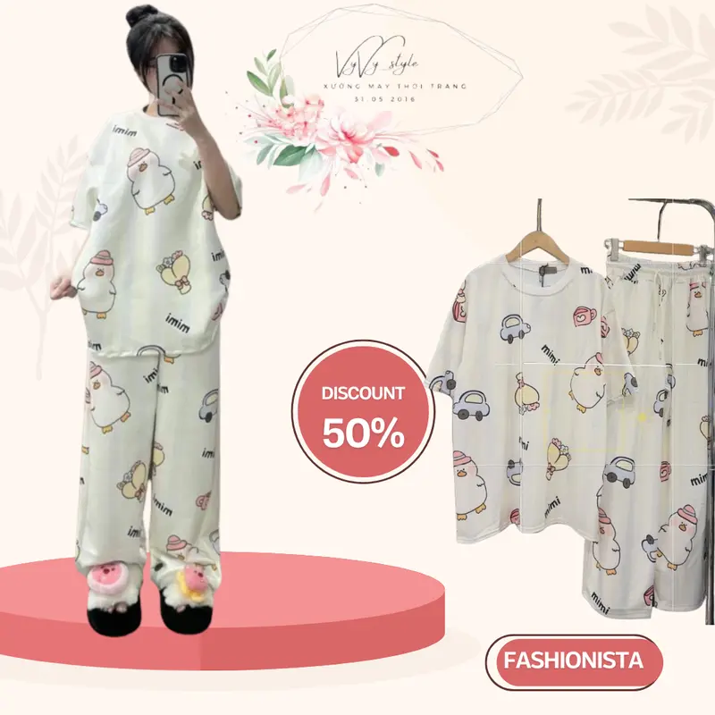 SET BỘ QUẦN ÁO IN HÌNH GÀ CON FORM RỘNG UNISEX 0