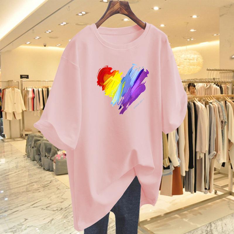 Product Introduction of Áo Thun Cotton ngắn Tay Cỡ Lớn Màu Xanh Lá Huỳnh Quang, Dành Cho Nữ, Dáng Rộng Vừa Vặn, Dài Trung Bình Che Hông, Áo Ngoại Cỡ, Thích Hợp Cho Mùa Hè Mới 2025 5