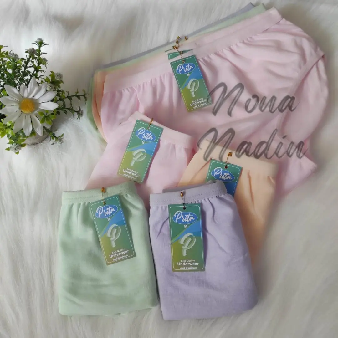 Paket isi 6 pcs CD Prita Warna Muda Celana Dalam Wanita Dewasa Dan Remaja