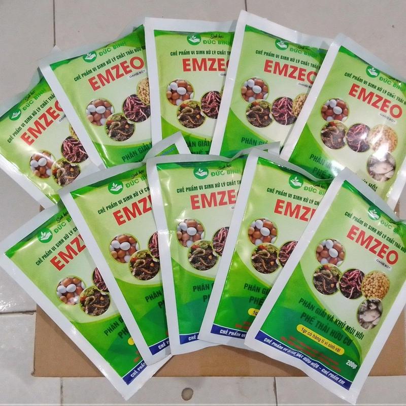 Combo 10 gói Emzeo Đức Bình ủ rác thải hữu cơ, ủ nước vo gạo, ủ phân cá, ủ đậu tương, ủ chuối,.... thành phân bón hữu cơ vi sinh