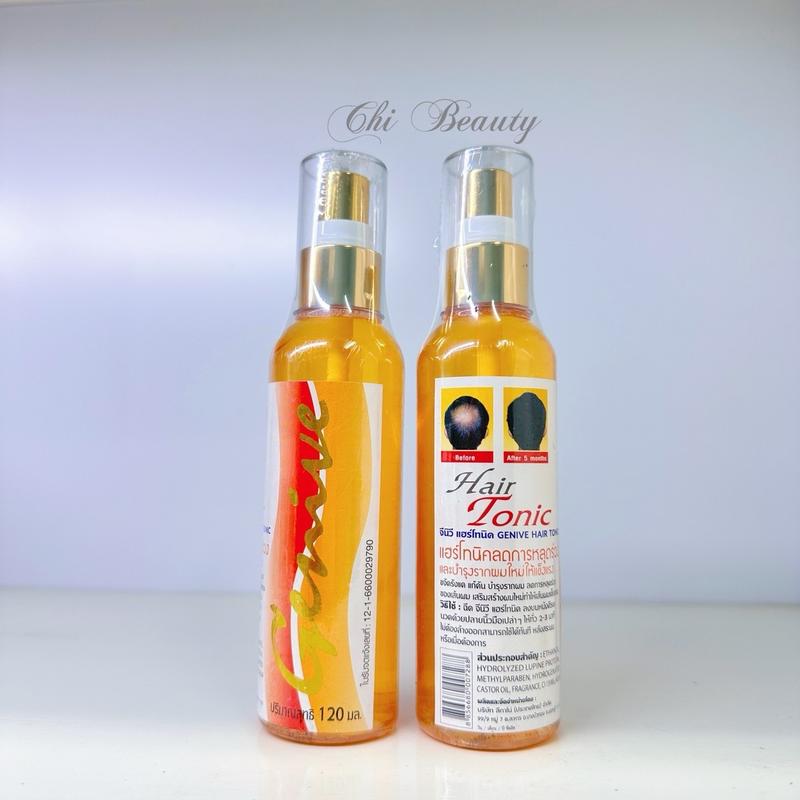 01 CHAI XỊT TÓC HAIR TONIC GENIVE THÁI LAN 120ML CHÍNH HÃNG Chăm Sóc Tóc Nữ Serum Dưỡng Tóc