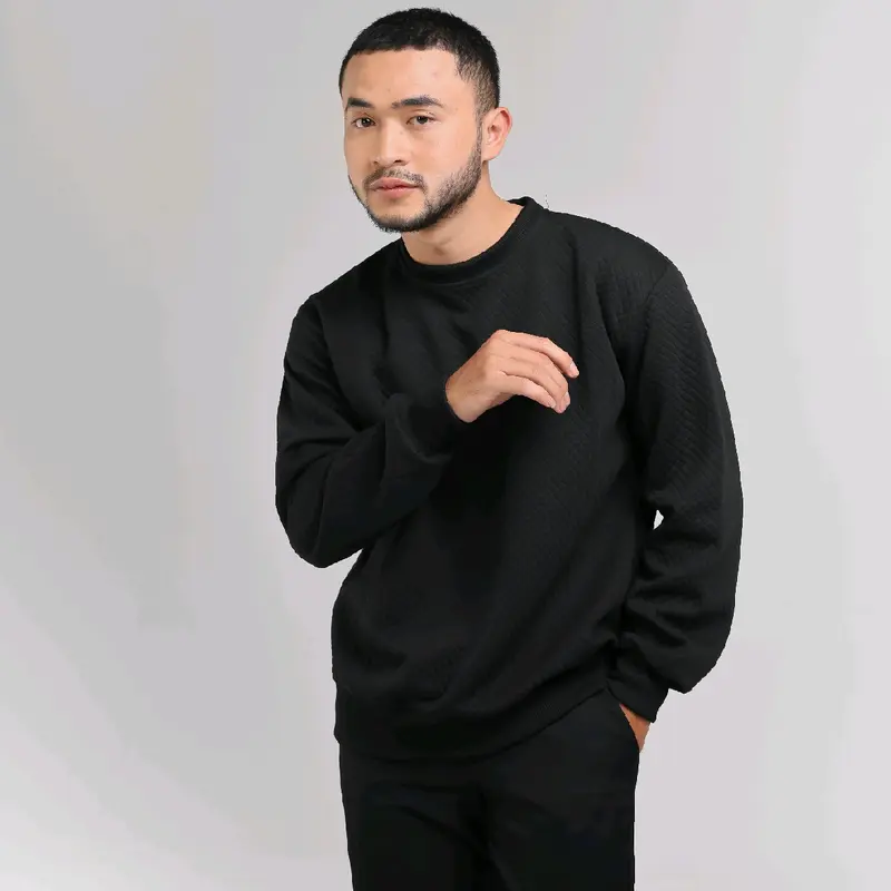 Crewneck comfy diamond basic sweater cassual ukuran s- xxl 1