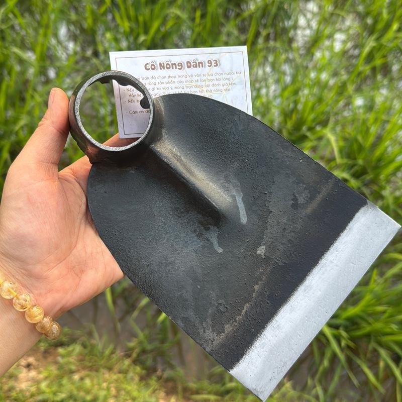 Cuốc làm vườn cuốc xới cỏ bản nhỏ chất liệu thép bản 14cm