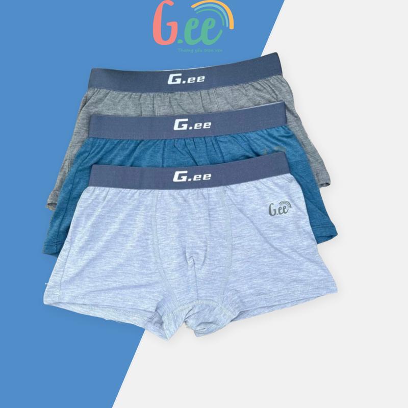 Quần Sịp Bé Trai, Quần Lót Cho Bé, Quần Xì Vải Sợi Tre Và Vải Gỗ Sồi Kháng Khuẩn Khử Mùi Tự Nhiên, Size 10-60kg, Gee động vật hoạt hình l