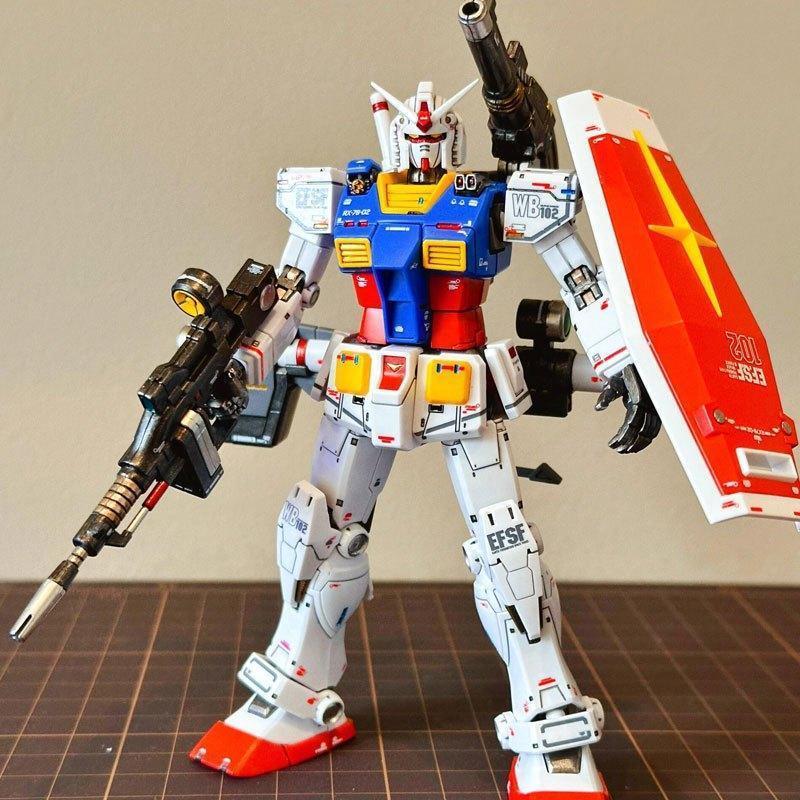 Mô hình lắp ráp Robot gundam Gunpla GTO Cụ tổ RX 78 - 2 HG 1 144 Chất liệu nhựa ABS loại 1 Tặng Decal nước + Base