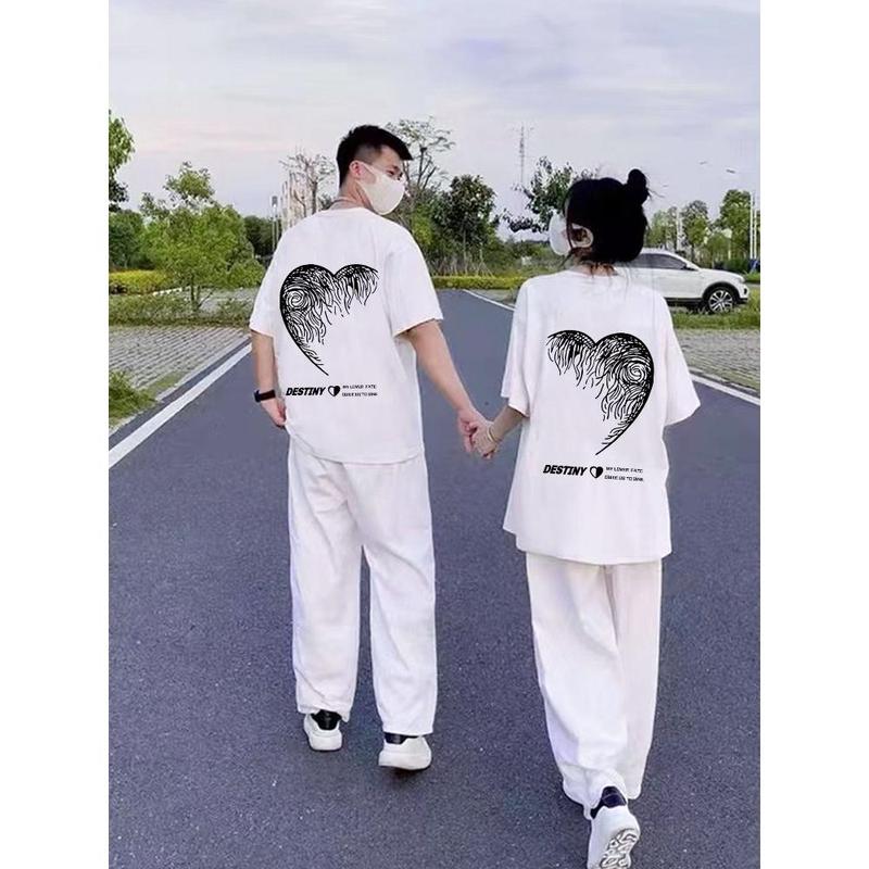 Trang Phục Cặp Đôi, Disoo, Trang Phục Mùa Hè, Thương Hiệu Độc Đáo, Bộ Đồ Áo Phông ngắn Tay Roora Khác Nhau, Thiết Kế Đẹp, Hàng Mới Về Năm 2024 Nữ 0