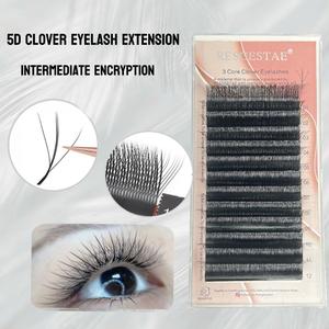 ขนตาปลอม 3 มิติ ถักมือ วัสดุคุณภาพสูง 0.07 มม. 3 มัดต่อขนตา