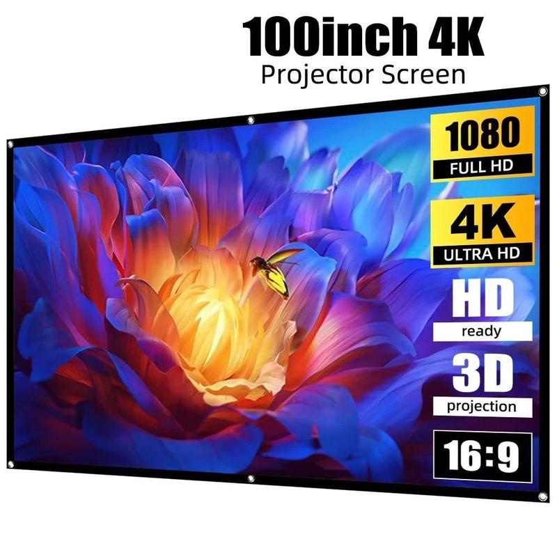 Có thể gập lại Polyester Màn hình máy chiếu Thiết bị video Video HD Màn hình…