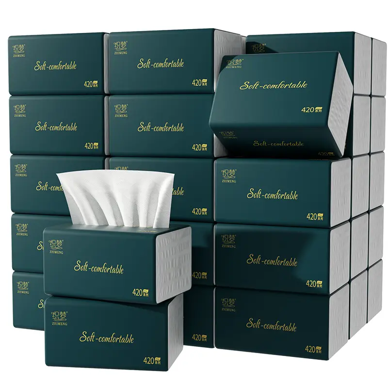 30 Packs Paper Extraction Whole Box Original Wood Pulp Paper Towel Wholesale Affordable Napkin Family Pack Paper Extraction Toilet Paper Household