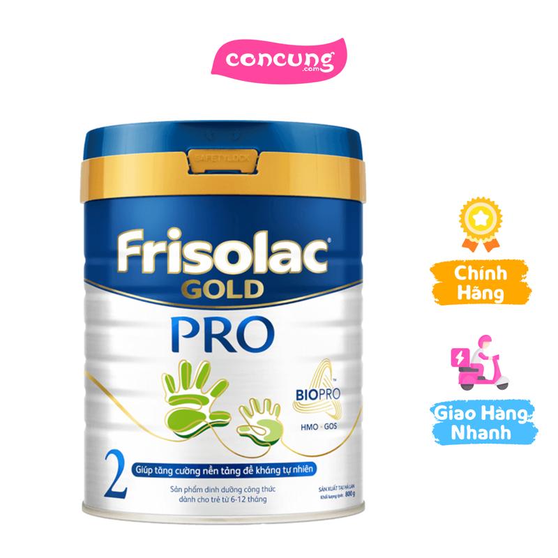 Sữa Frisolac Gold Pro số 2 cho bé 6-12 tháng 800g 0
