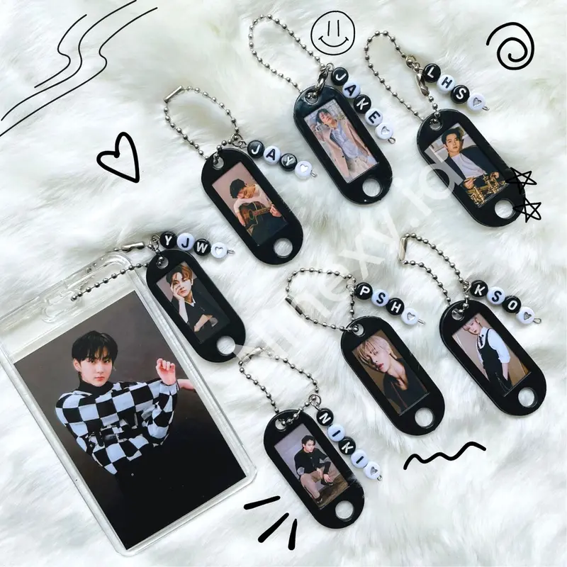 gantungan kunci enhypen / keychain enhypen heeseung jake jay jungwoon niki sunghoon Chains Key 0