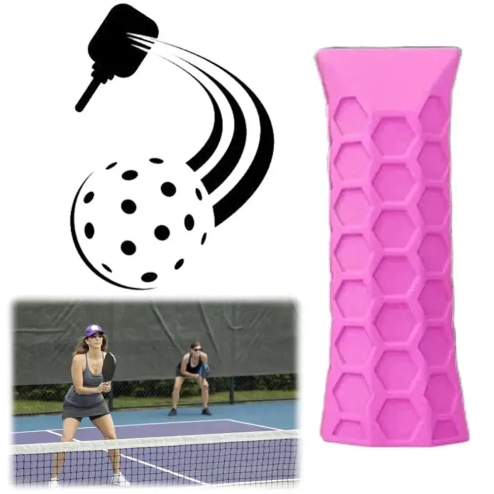Easy Installation Silicone Pickleball Paddle Grip Cover Non-Slip Enhanced Comfort Pickleball Racket Undergrip Handle Protector Sleeve Reusable Racket Grip Protective Cover Replacement