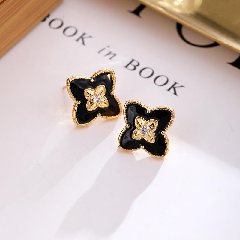 Hoa Tai Hoa Họa Tiết Phong Cách Cổ Điển Dành Cho Phụ Nữ, Chất Lượng Cao, Phong Cách Instagram Thanh Lịch, Ngầu Và Thời Trang, Dễ Phối Đồ, Giá Cả Phải Chăng, Thiết Kế Độc Đáo Sang Trọng, Hoa Tai Cao Cấp Women Móc Khoá 1