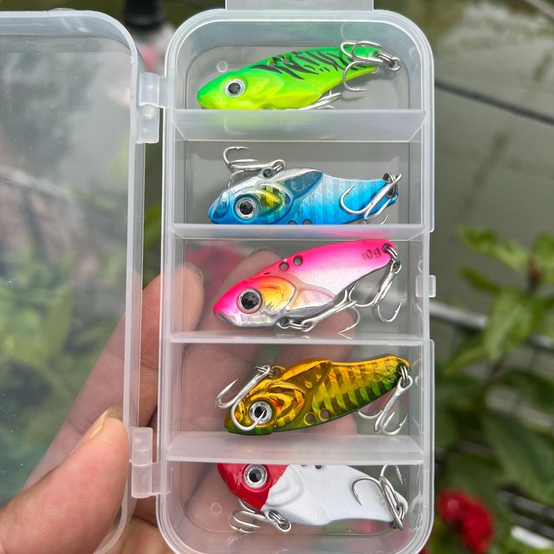  Combo Hộp Mồi Cá Sắt Lưỡi BKK Trắng  Đi Câu Fishing Bắt Cá Câu Cá Lure 