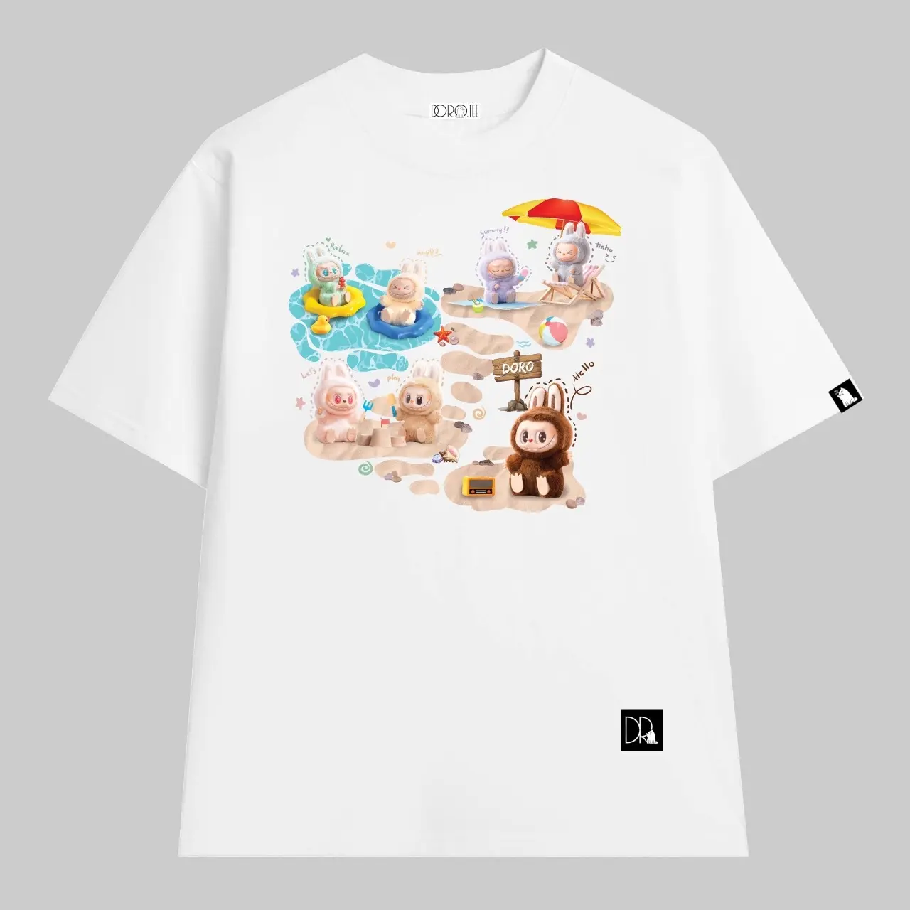 DORO - Áo LABUBU VER 2 form rộng tay lỡ unisex cotton 100% mẫu độc quyền