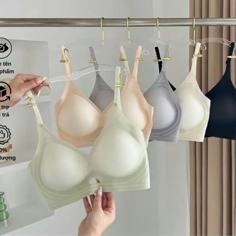 [Lùi 1 size][Size 32-38]Áo lót nữ Bra su non tự nhiên thông hơi thoáng khí nâng đẩy vòng 1, không gọng chống xệ hạn chế lộ viền Voi Bra [A500] br a