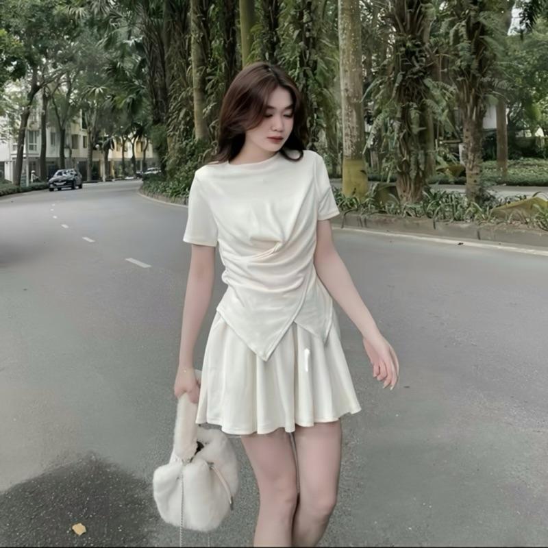 Sét Bộ Gồm Xoắn Eo Cộc Tay Kèm Quần Ống Xoè (SB1) 7