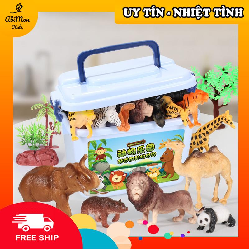 🌻 Đồ Chơi Mô Hình Thế Giới Động Vật Siêu Thực Cho Bé ☘️ 58 chi tiết, bao gồm các con vật to, nhỏ và chi tiết tiểu cảnh 💖