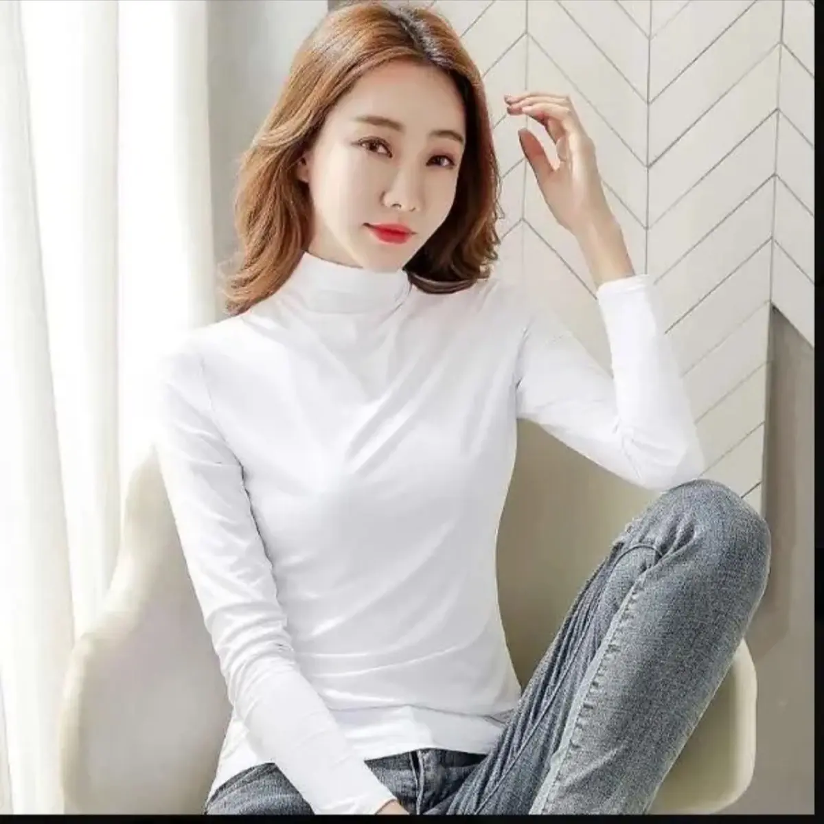COMBO 2 áo Giữ Nhiệt Nữ bên trong lót nỉ co dãn 4 chiều cổ cao 3 cm Jacket Women