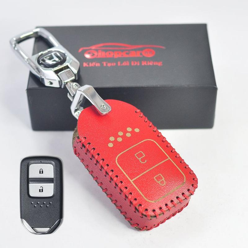  Bao Da chìa khoá xe Honda City Civic HRV CRV Accord... Chìa thông minh 2 nút bấm như hình. Rất nhiều màu 