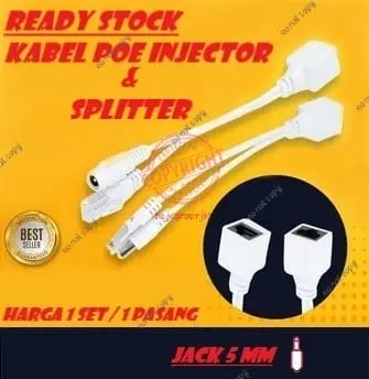 Kabel POE injektor Kabel Poe Spliter Kabel Poe Injector set 0