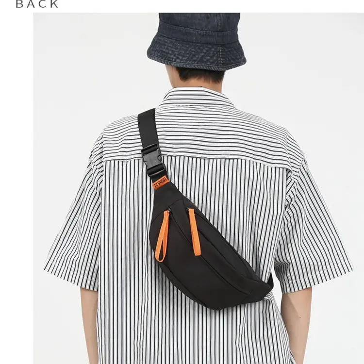 Tas Pinggang Tas Dada Diagonal Mode Tas Pinggang Olahraga Wanita 2025 Tas Selempang Pria Tas Pinggang Canvas 4