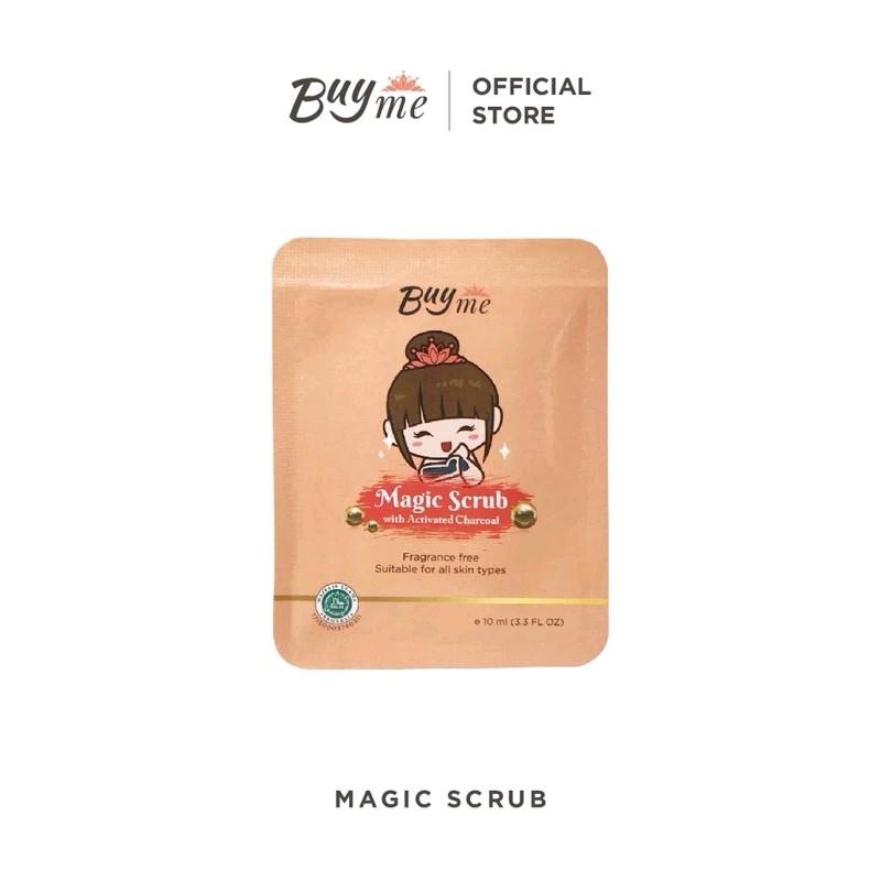 BUYME MAGIC SCRUB CHARCOAL SCRUB BUYME SACHET Mencerahkan 4