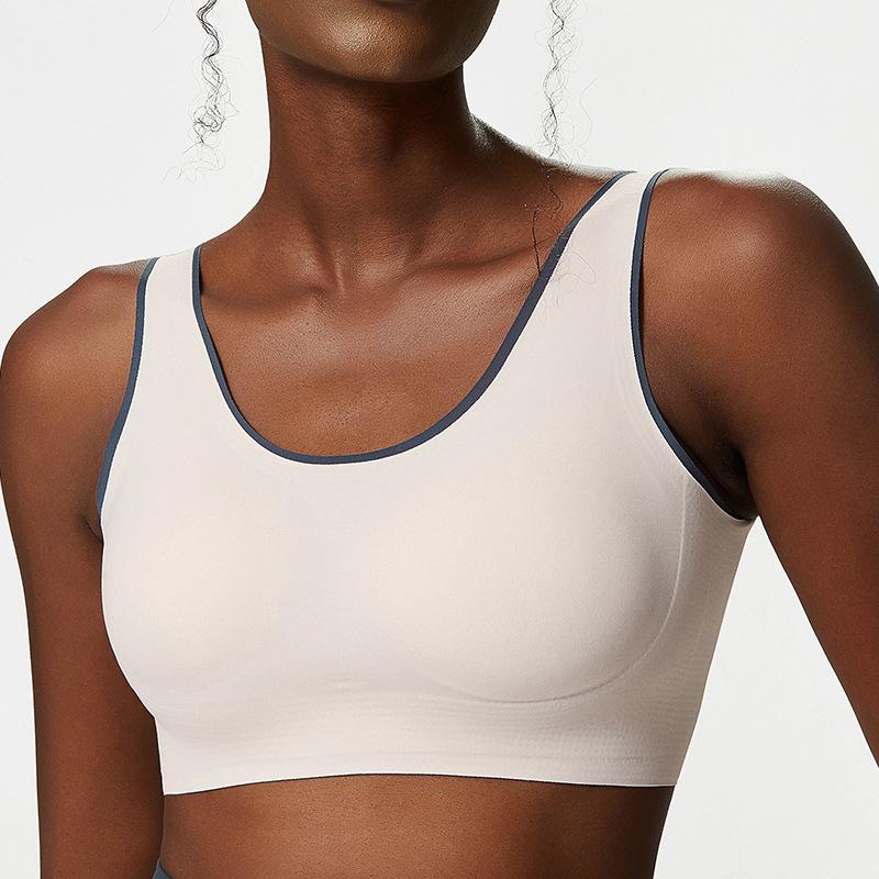Sports Bra Women's Buckle Yoga Bra Large Size Sports Bra Seamless Yoga Bra 3