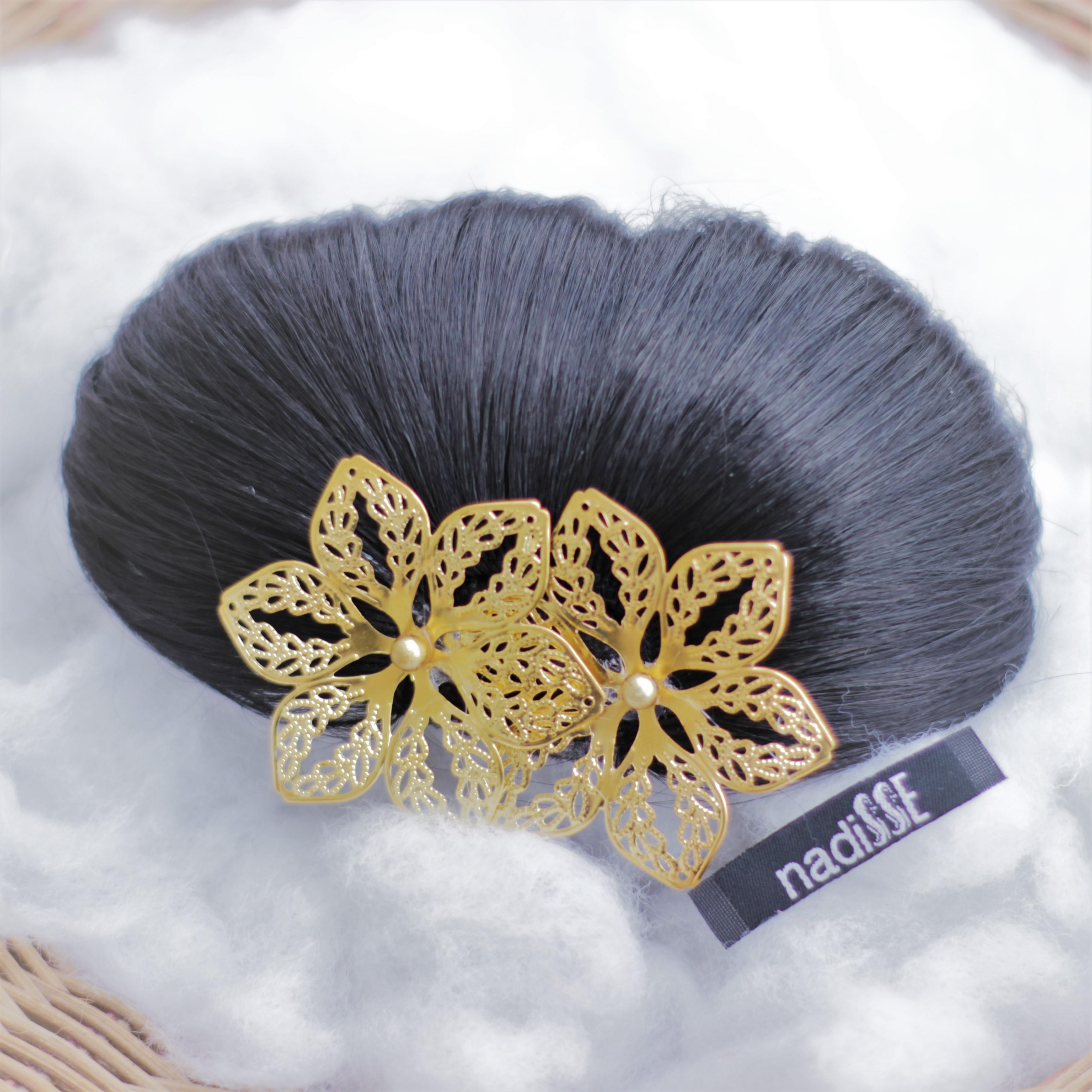 nadiSSE Sanggul Rambut Modern Putri Jawa/ Cepol Rambut Praktis ala Kayangan/ Sanggul Sirkam Instan/ Hair Bun Hitam Anak nadiSSE Sanggul Rambut Modern Putri Jawa/ Cepol Rambut Praktis ala Kayangan/ Sanggul Sirkam Instan/ Hair Bun Hitam Anak