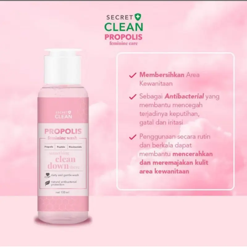 Secret Clean Propolis Feminine Package 2 in 1 (Wash + Serum) 2
