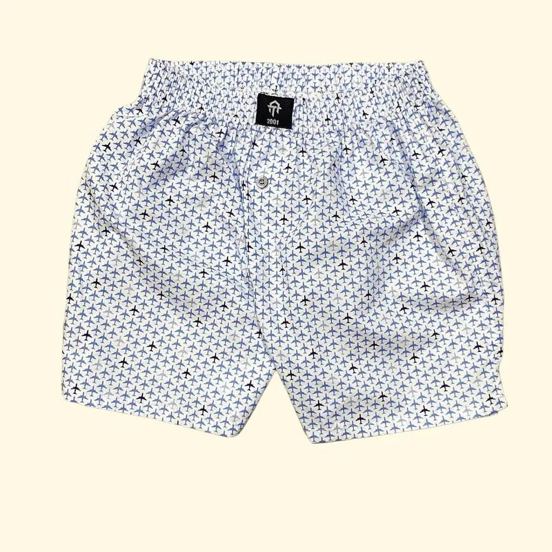 Quần Đùi Ngủ Nam Không Túi Chất Vải Kate Cotton Mềm Thoáng Mát Phong Cách Thanh Lịch Hoạ Tiết Hoa Lá Sang Trọng Size 45-100kg