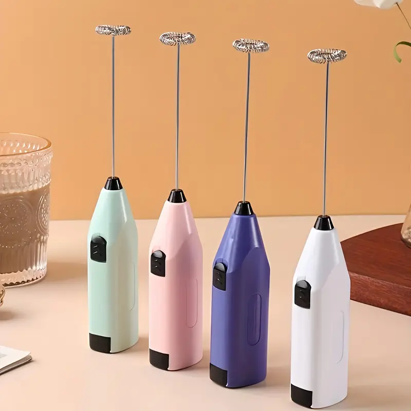 Portable Electric Coffee Stirrer, 1 Count Handheld Milk Frother, Kitchen Egg Beater, Kitchen Gadget without Battery, Kitchen Appliances for Girls Birthday Gift, Back To School Supplies, Coffee Tools, Coffee Equipment 2