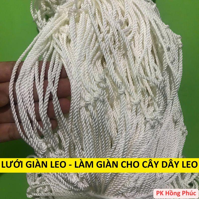  Lưới giàn leo làm giàn cho cây dây leo giàn mướp bầu bí   khổ lưới 3m 4m 5m 6m   MÀU TRẮNG tặng kèm dây buộc lưới  trồng 