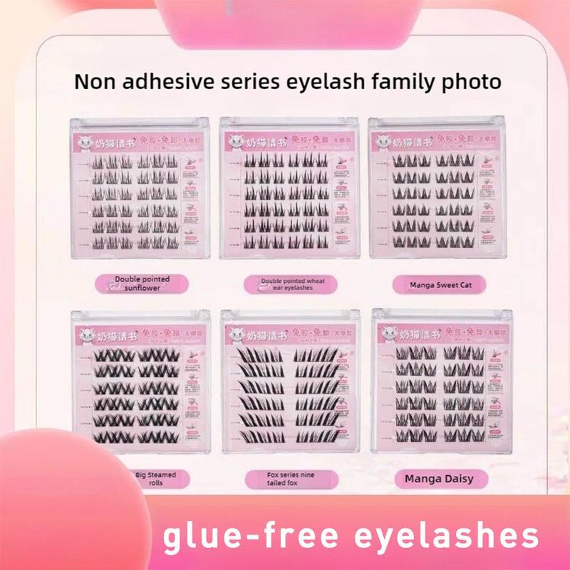 Product Introduction of Milk Cat Love Letter Series Fake Eyelashes Glue-Free Individual Single Tuft Eyelashes DIY Eyelash Extension Tool 19
