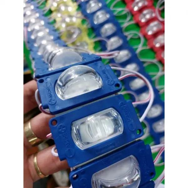 Led mắt trâu, dây đèn led ô tô 10 mắt, led mắt lồi hắt sáng ga lăng, gầm xe điện 12v/24v 10 mắt 3