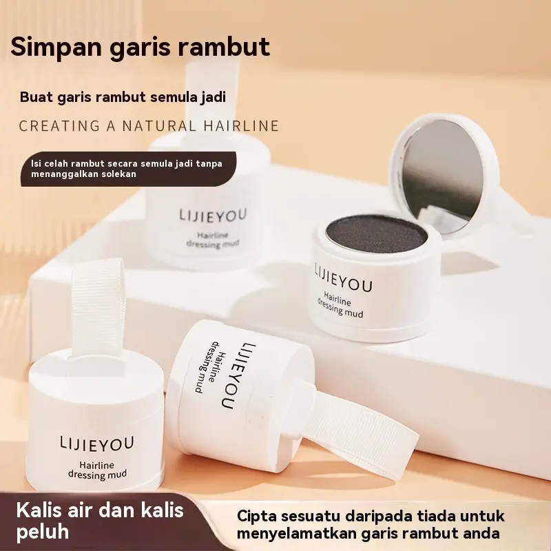 Serbuk Garis Rambut, Lumpur Garis Rambut, Serbuk Tajuk Utama, Kalis Air dan Kalis Peluh, Pembaikan Rambut, Serbuk Penutup Jahitan Rambut, Barangan Tulen