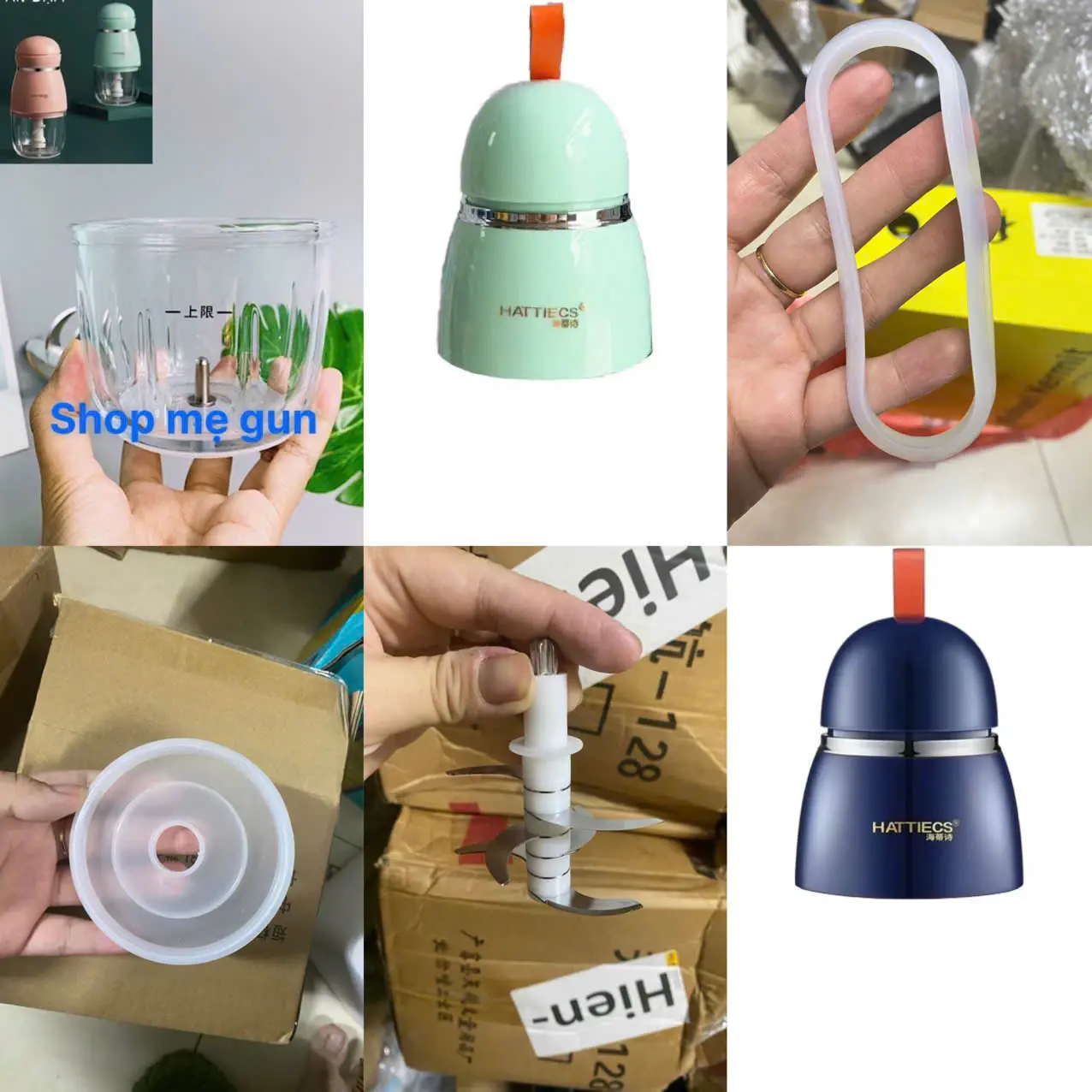 hattiecs - phụ kiện thay thế máy xay, gioăng máy xay, nắp máy xay