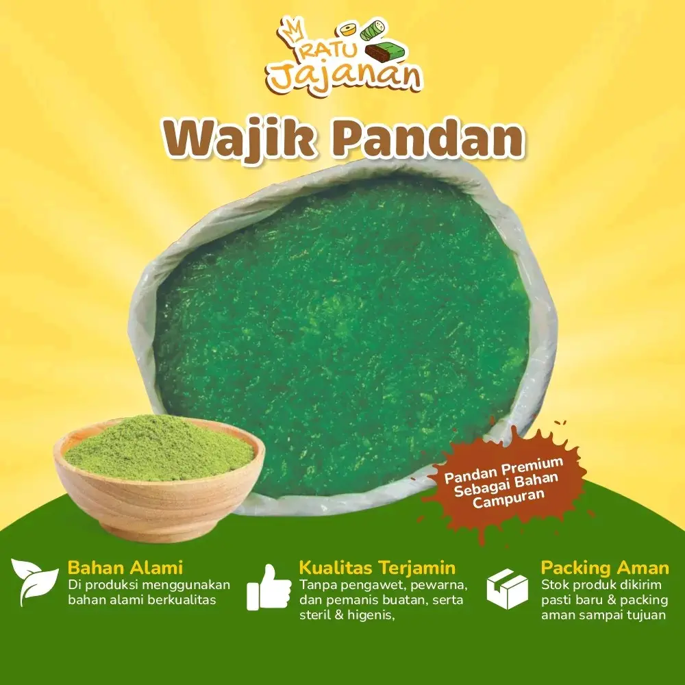 Wajik Hijau Rasa Pandan [Ketan salak} Ketan