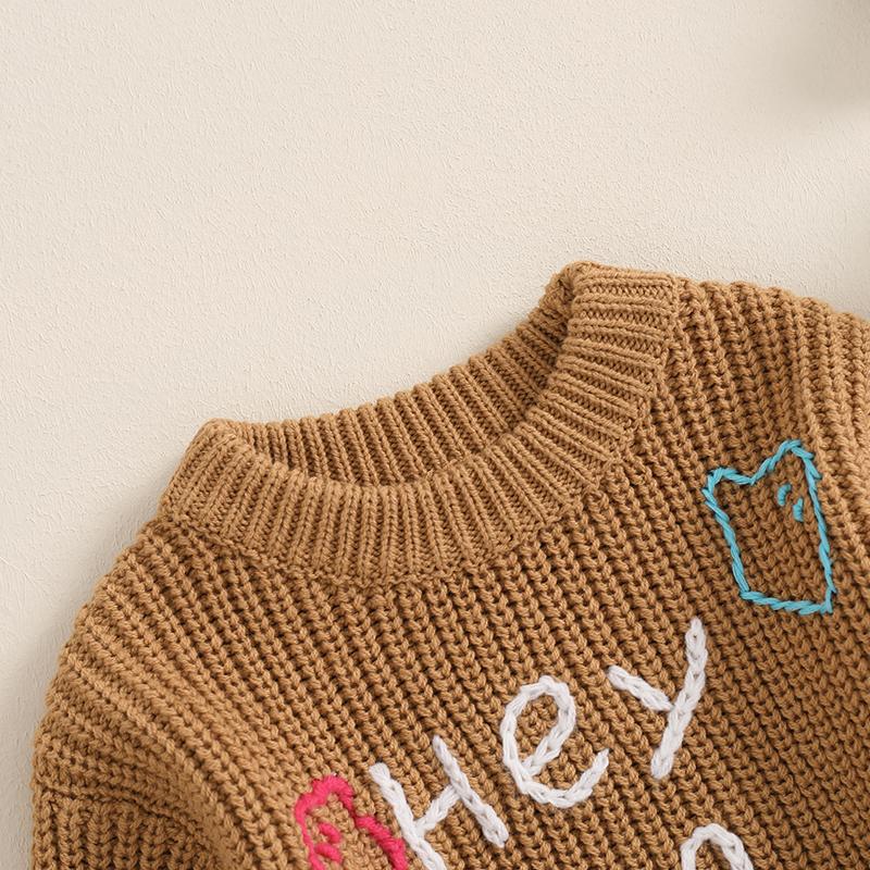Product Introduction of Newborn Baby Halloween Sweater Casual Letter Ghost Embroidery Knitted Long Sleeve Pullover Infant Knitwear for Toddler 48