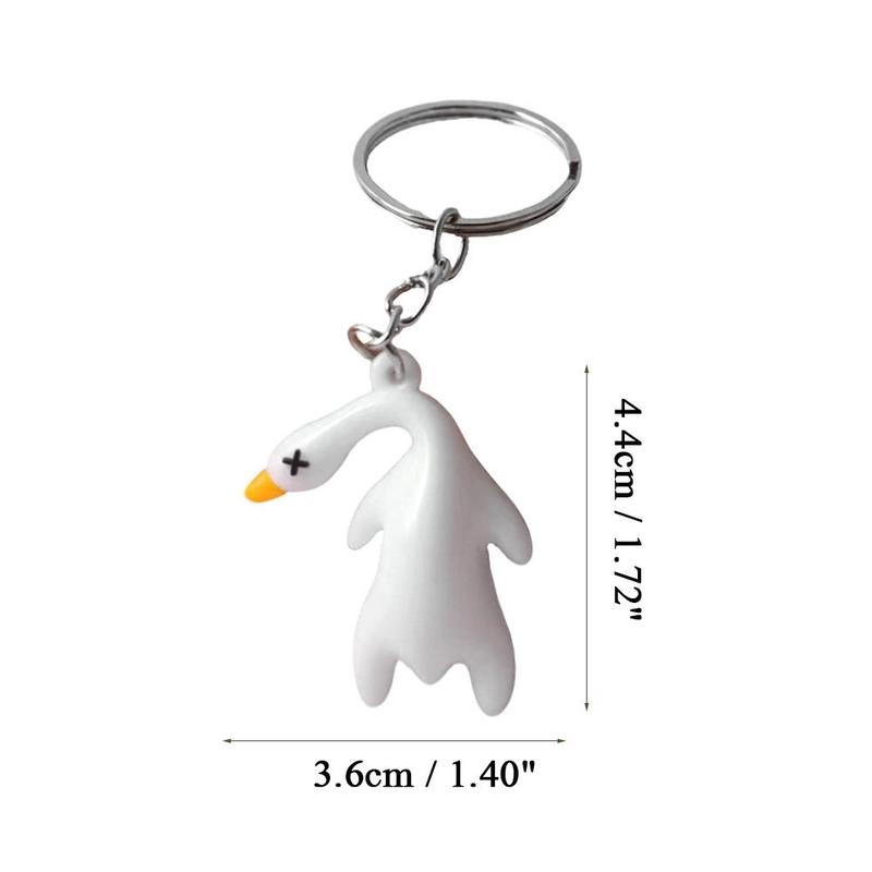 Product Introduction of Funny Color Change Duck Bag Pendant UV Simulation Roast Duck Car Pendants Keyrings For Handbag Accessories Gift 24