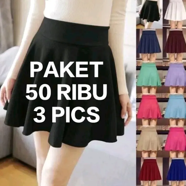 ROK MINI SPORT / ROK MINI SKIRT FLARE / ROK MINI KOREAN STYLE / ROK ...
