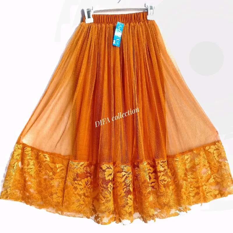 Rok renda terbaru anak TK SD umur usia 6 7 8 tahun tutu tille tulle Panjang 65 cm 1