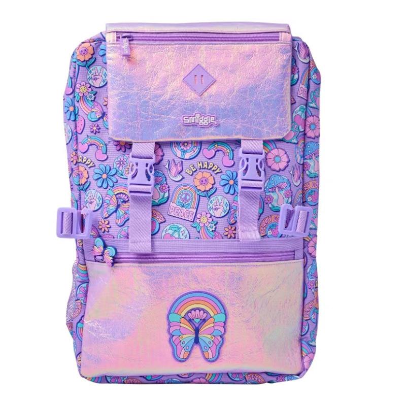 Product Introduction of Australian Smiggle Large Schoolbag Primary and Secondary School Children Backpack Children Outdoor Leisure Bag Large Capacity 13