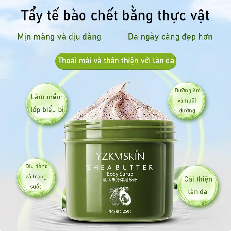 Kem Chà Xát Hương Bơ Làm Đẹp Cơ Thể Niacinamide Shea Butter Oil Body Frosted 250g 4