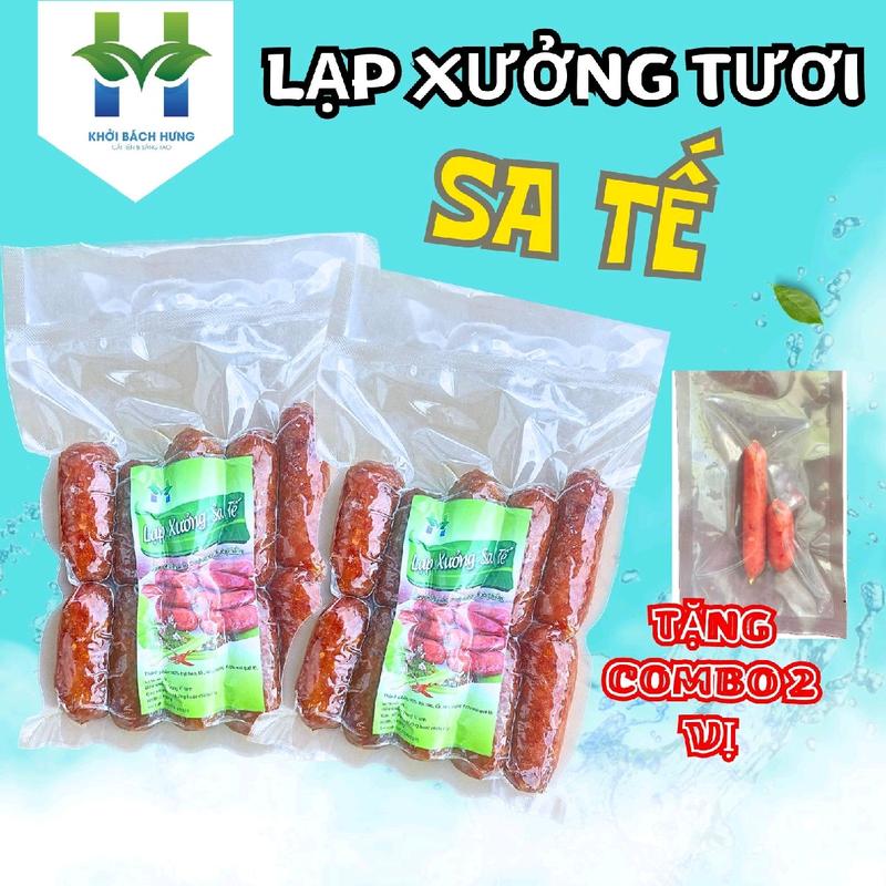  1 kg lạp xưởng heo sate - sả ớt sấy dẻo-Đặc sản CAI LẬY vị mặn ngọt - 1kg   2 túi 16-20 cây  -  Tặng gói nhỏ 2 vị lạp tôm và lạp heo khô .  Khởi Bách Hưng . Food 