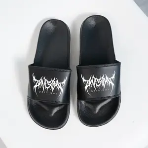 Sandal slop pria wanita sendal slop anti licin sandal slop slip on tanpa lem Karet Shoes