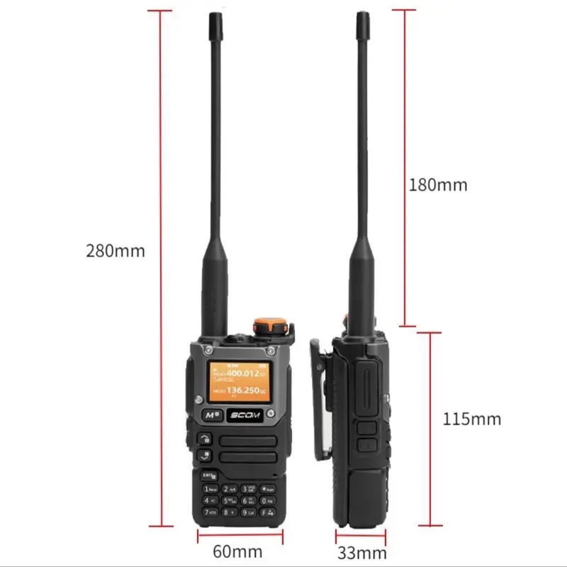 Ht scom fc9 pro multi air band handy talky walkie talkie 5KM 5