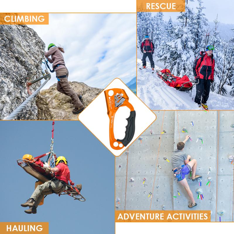 Product Introduction of Outdoor Hand Ascender Climbing Ascender 8-13mm Vertical Rope Access Climbing Rescue Caving 7